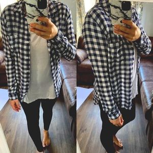 Cloth & Stone Gingham Button Up - Size S